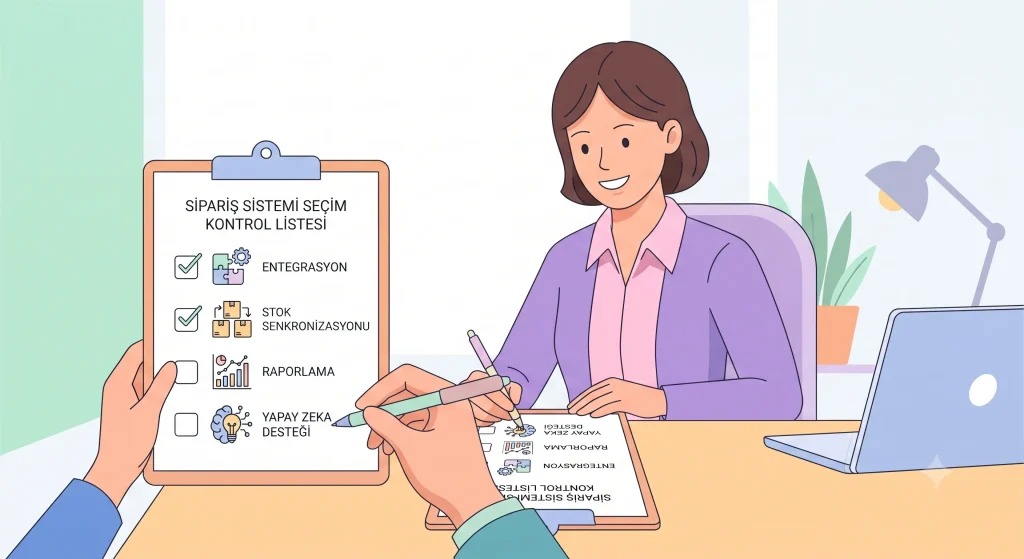 Restoran sipariş yönetim sistemi seçerken dikkat edilmesi gereken kriterler checklist